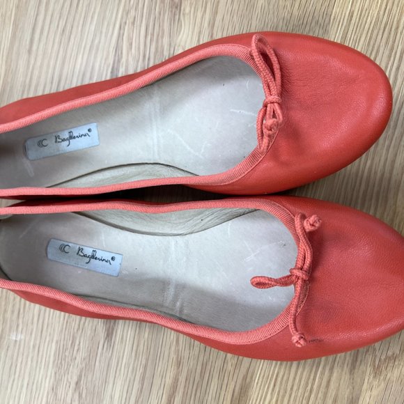 Bagllerina Paris Foldable Ballet Flats - Coral - Picture 2 of 9
